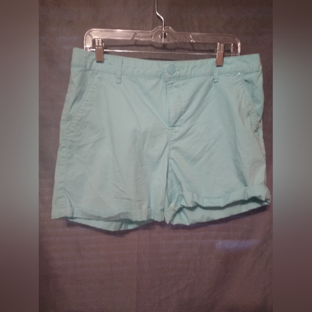 Gloria Vanderbilt women's mint green pony shorts